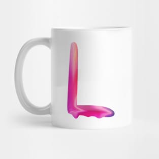 Letter L In Vibrant Watercolor Mug